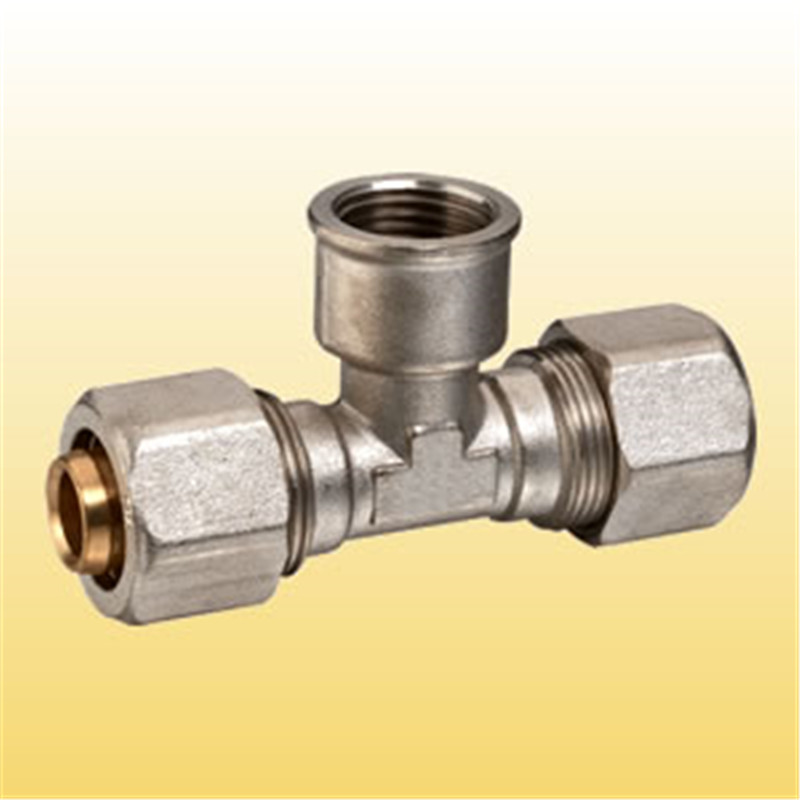 T hembra 25mm accesorios de tubería pex-al-pex