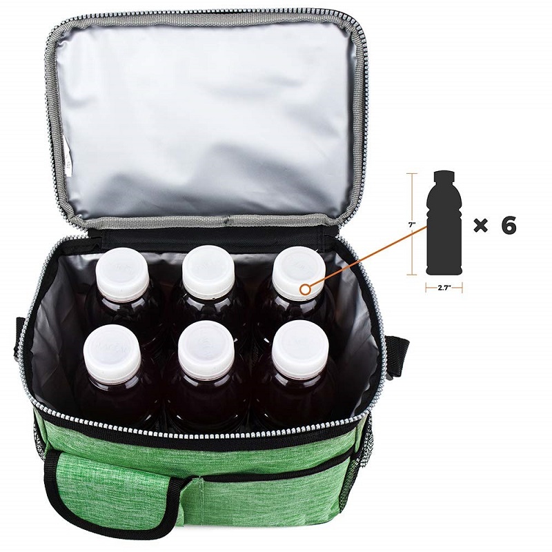 SGC27 Snow Oxford Travel Picnic Enfriador de bolsa de poliéster portátil Enfriador de aislamiento térmico Hombro Bolsa de compras Botella de vino Enfriador Bolsa al por mayor