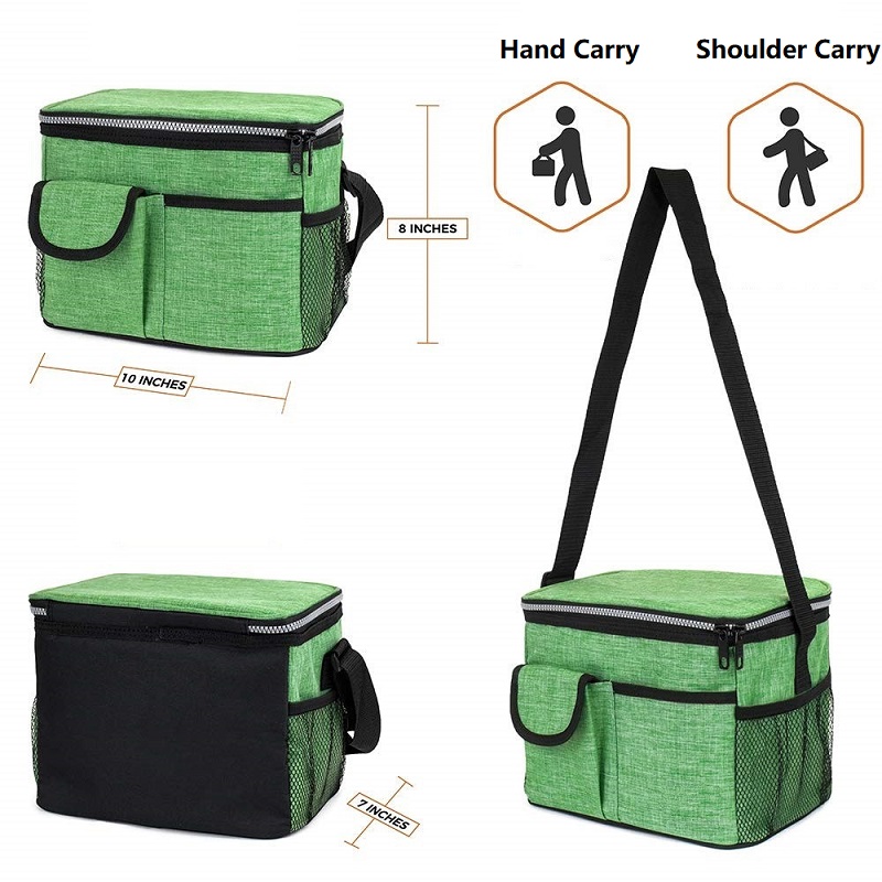 SGC27 Snow Oxford Travel Picnic Enfriador de bolsa de poliéster portátil Enfriador de aislamiento térmico Hombro Bolsa de compras Botella de vino Enfriador Bolsa al por mayor