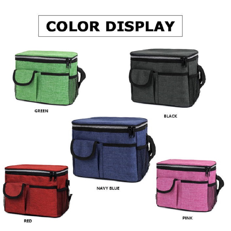 SGC27 Snow Oxford Travel Picnic Enfriador de bolsa de poliéster portátil Enfriador de aislamiento térmico Hombro Bolsa de compras Botella de vino Enfriador Bolsa al por mayor