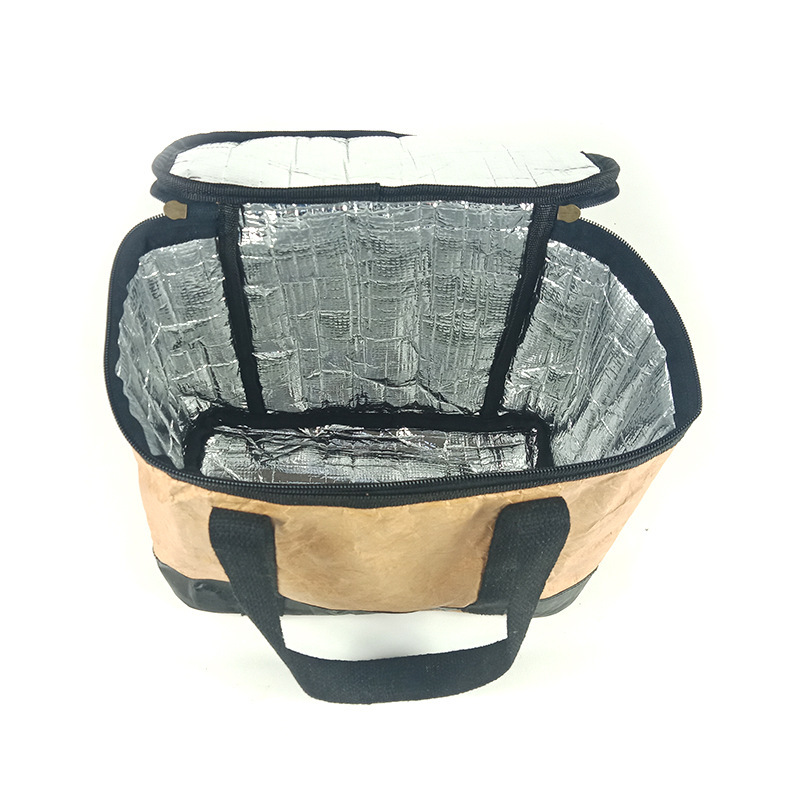 SGC28 Custom Dupont Tyvek Bolsa de refrigerador de almuerzo con bolsa de papel con aislamiento impermeable para el envasado de alimentos de picnic
