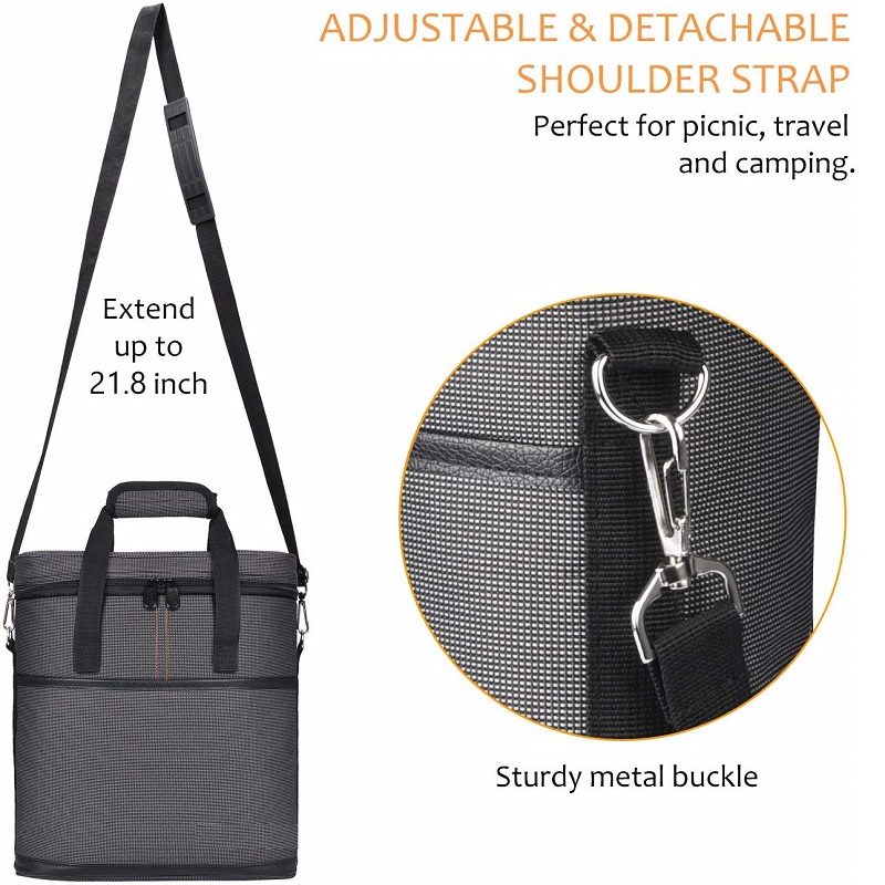 SGC33 Bolsa de viaje de vino con aislamiento al por mayor 3 botellas de vino Tote Bag Carrier Case Bolsas de regalo para vino