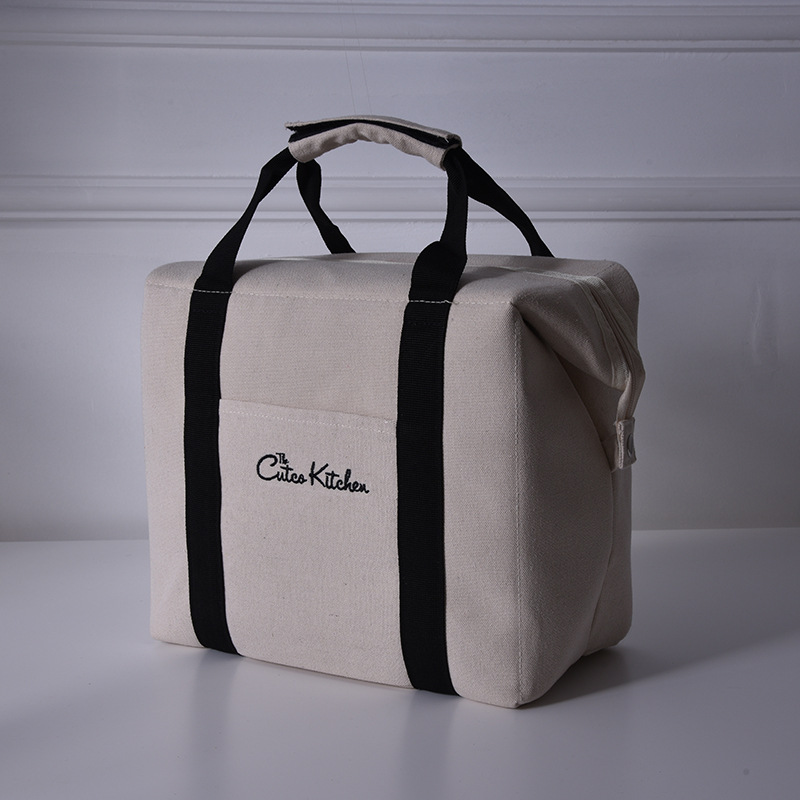 Sgc39 cremallera, lona pesada plegable, bolsas de compras aislantes, bolsas frigoríficas de mariscos refrigerados.