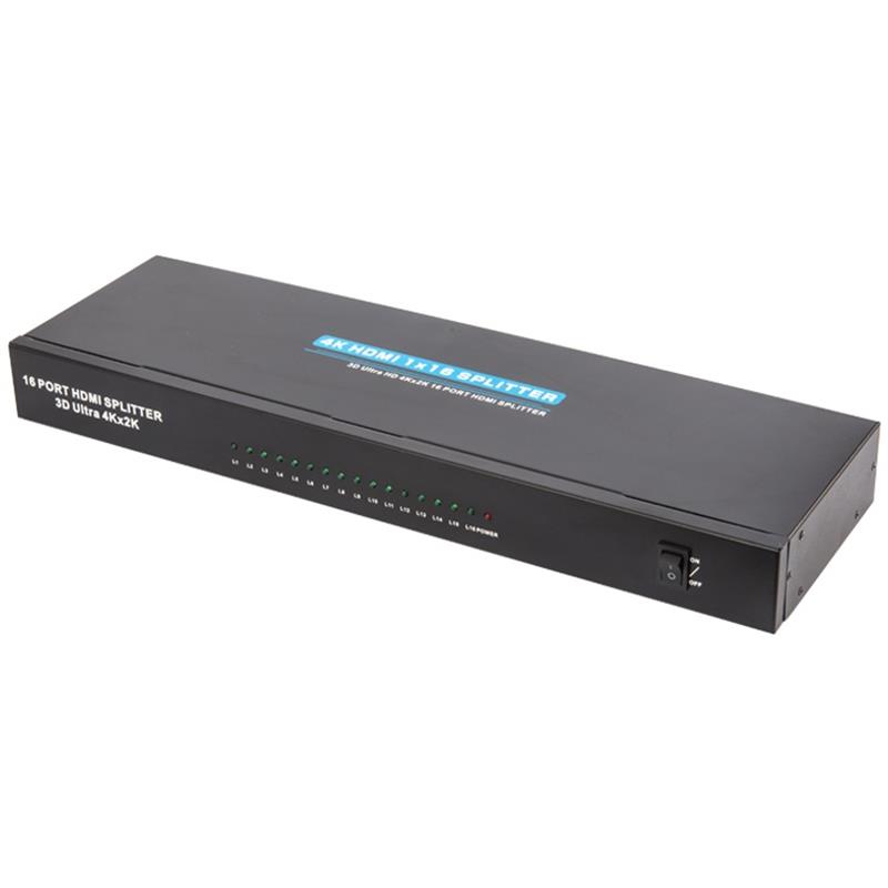 4K 16 puertos HDMI 1x16 Splitter Soporte 3D Ultra HD 4Kx2K / 30Hz