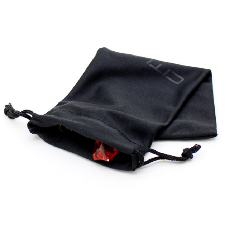 Sgs46 fibras ultrafinas personalizadas logo suave gafas de sol bolsa de cuerda negra