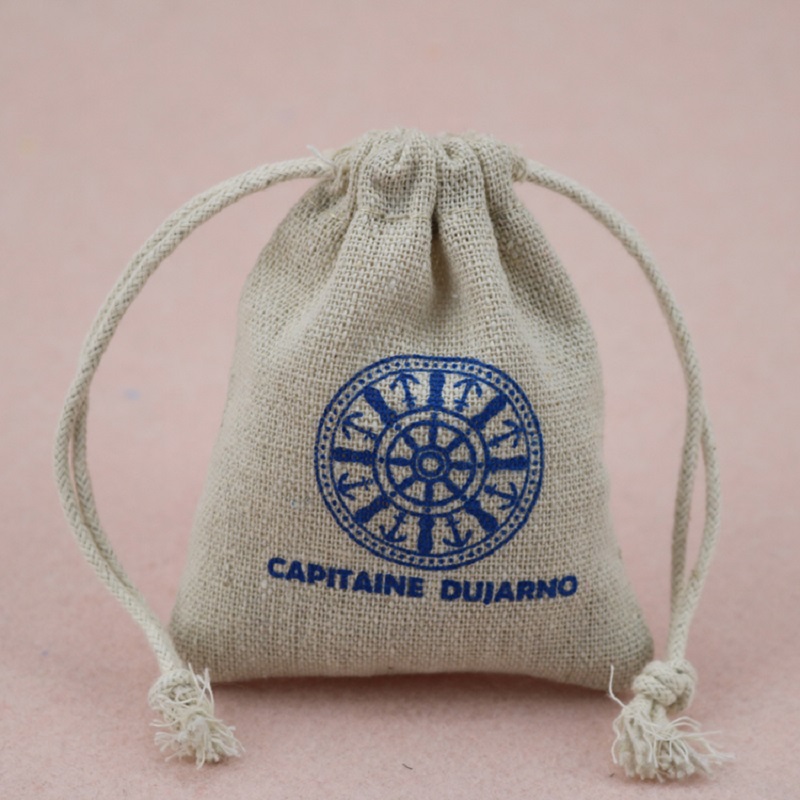 SGS50 Bolsa de regalo de cáñamo de lino y arpillera duradera Saco con cordón Bolsa de té Sacos de yute Bolsa de yute de café ecológico con logotipo personalizado