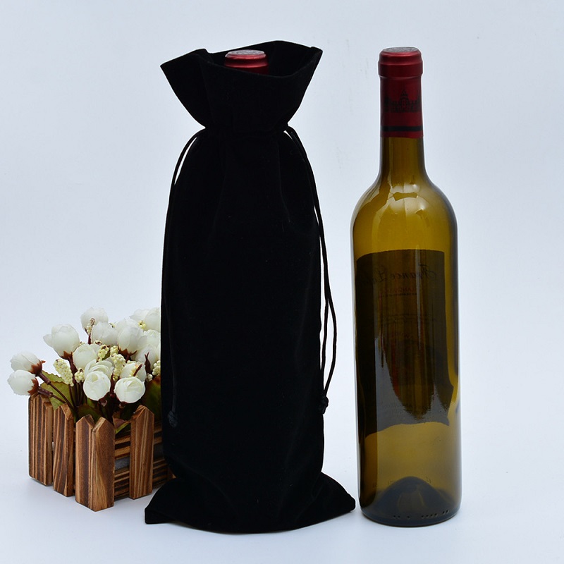 Sgs54 bolsas de terciopelo personalizadas, vinos protectores, sacos de champaña, tapas de botella al por mayor