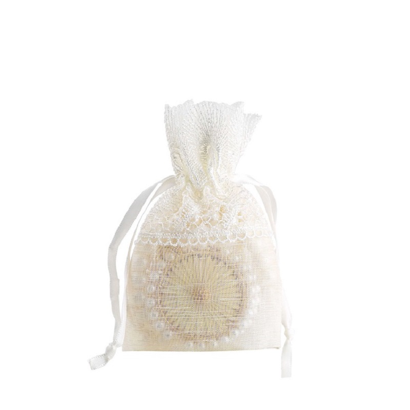 SGS55 Mini Bolsas de regalo de boda Joyas Embalaje de dulces Bolso con cordón Bolsa Bolsas transparentes Logotipo personalizado