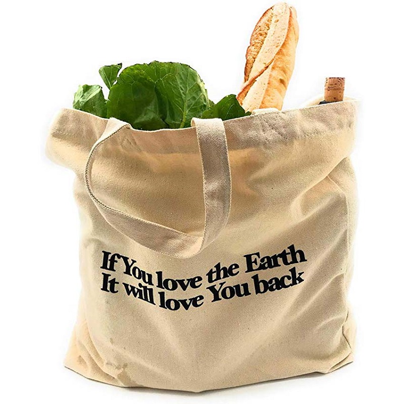 Sg64 bolsa de frutas y hortalizas orgánicas pesadas bolsas de lona de algodón bolsas de lona con marcas de impresión personalizadas