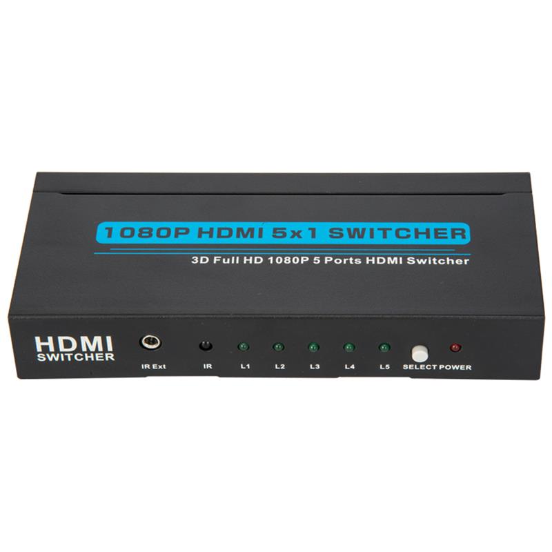 V1.3 HDMI 5x1 Switcher Soporte 3D Full HD 1080P