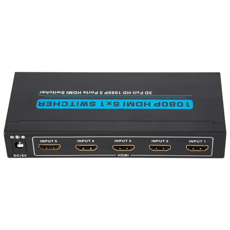 V1.3 HDMI 5x1 Switcher Soporte 3D Full HD 1080P