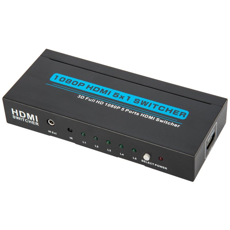 V1.3 HDMI 5x1 Switcher Soporte 3D Full HD 1080P