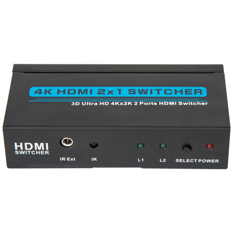 V1.4 4K / 30Hz HDMI 2x1 Switcher Soporte 3D Ultra HD 4K * 2K / 30Hz
