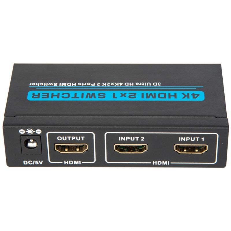 V1.4 4K / 30Hz HDMI 2x1 Switcher Soporte 3D Ultra HD 4K * 2K / 30Hz