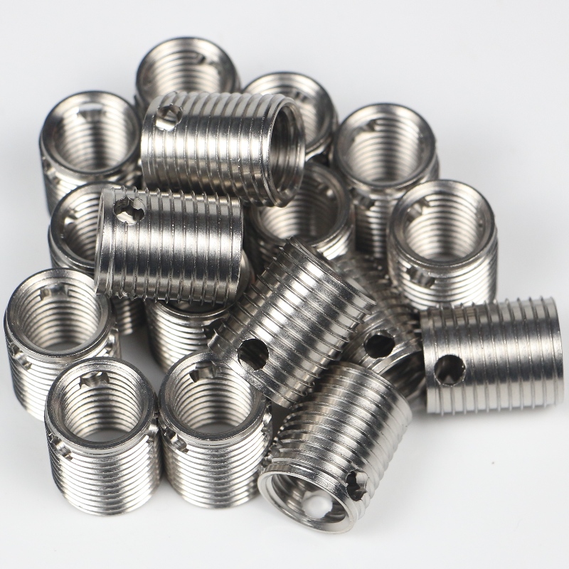 307 000 080.500 302 M8 * 1.25 * 12 * 1.5 * 9L insertos de rosca autorroscantes con 3 agujeros sin rebabas 500K stock