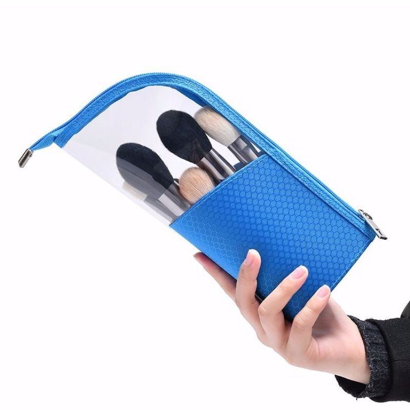 Estuche de soporte de cepillo de maquillaje sobresaliente Bolsa de cepillo de maquillaje deformable