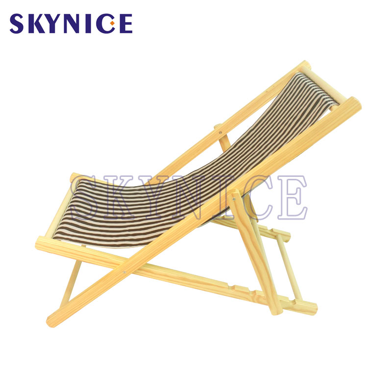Sillón de oficina de lona de madera