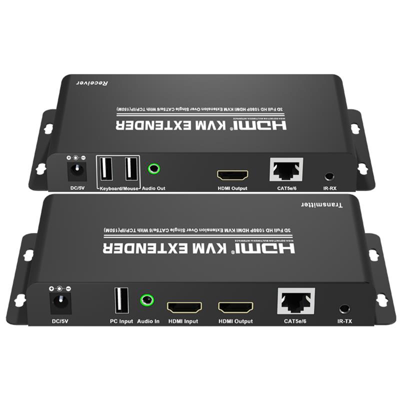 Extensor KVM HDMI 150m sobre un solo CAT5e / 6 con soporte TCP / IP Full HD 1080P