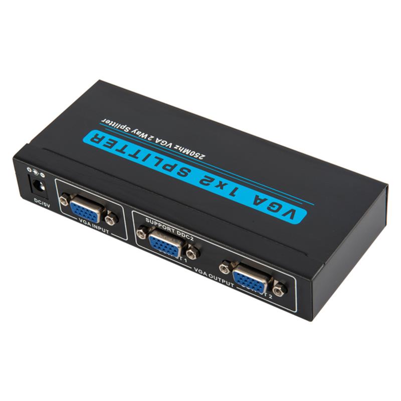 250MHz 2 vías VGA 1x2 Splitter Support 1080P