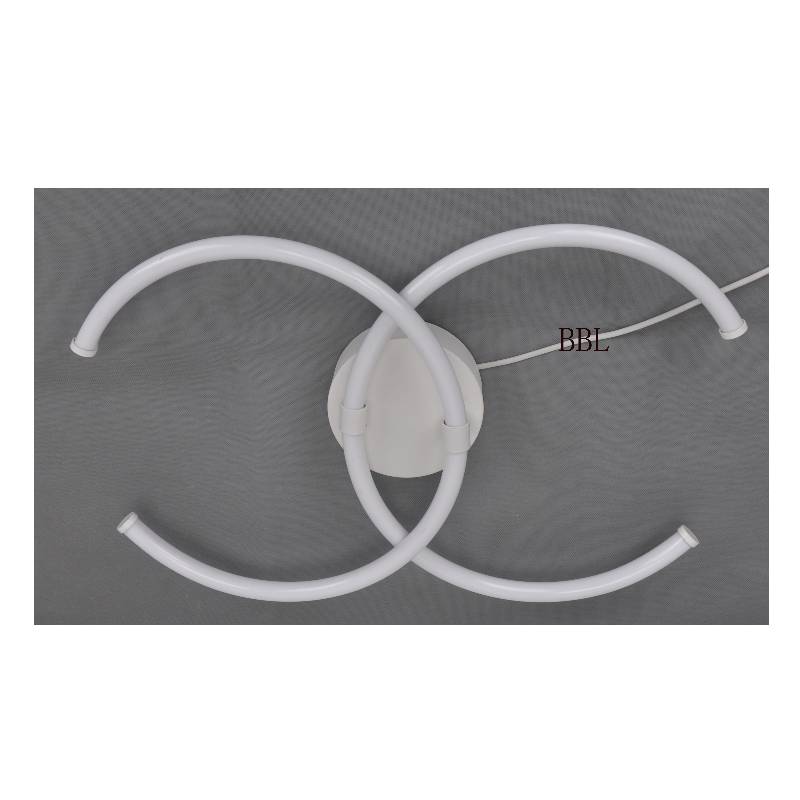 Lámpara de techo LED con tubo acrílico doble C más grande