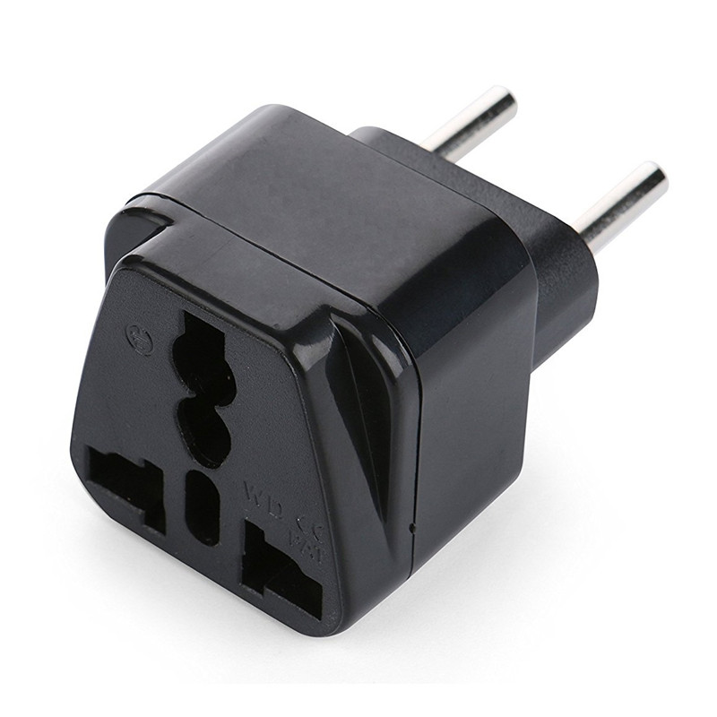 Adaptador de enchufe europeo RRTRAVEL, Alemania, Dinamarca, Finlandia, Francia, Noruega, Polonia, Portugal, Corea del Sur, Austria, Italia, Bélgica, Brasil, Bulgaria, Bameroon, Croacia