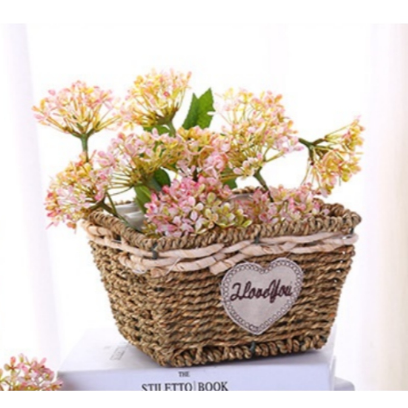 Cesta de decoración para el hogar floral