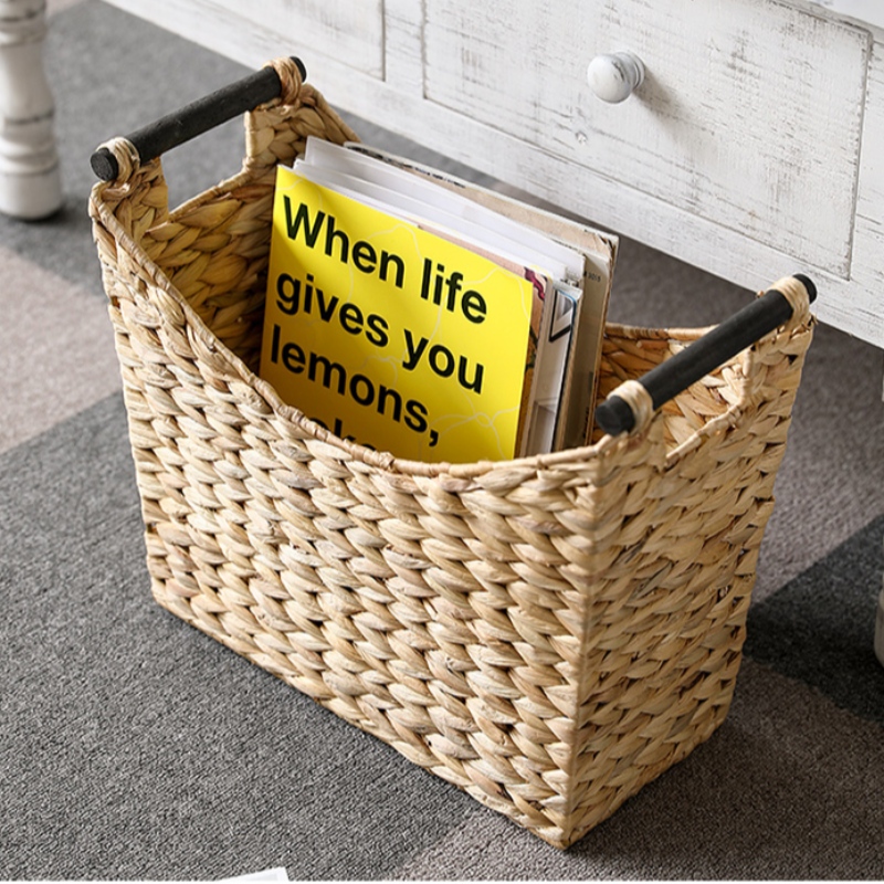 Set de 2 canastas de jacinto de agua