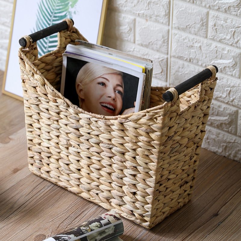 Set de 2 canastas de jacinto de agua