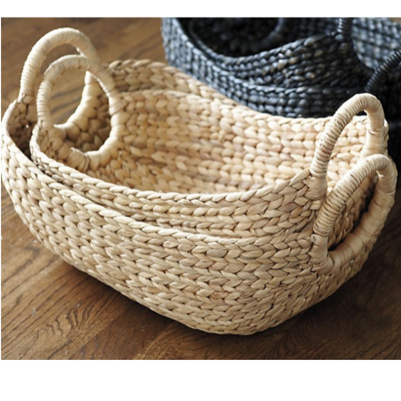 Bandeja de servir tejida ovalada