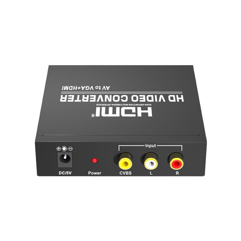 AV a VGA + HDMI Converter Up Scaler 720P / 1080P