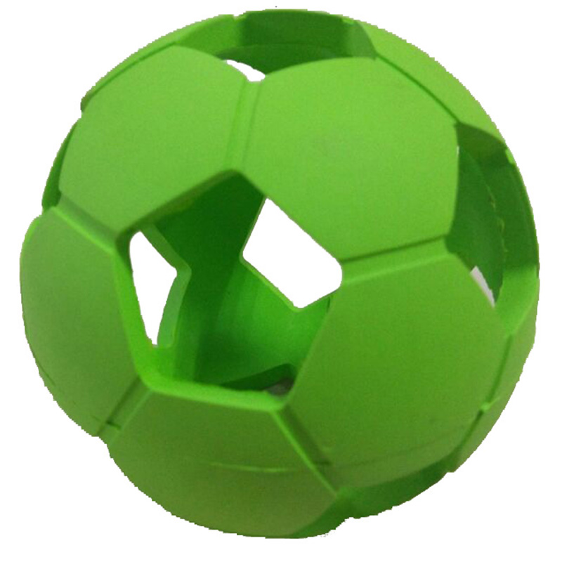 Juguete interactivo para masticar perro de bola hueca de goma duradera