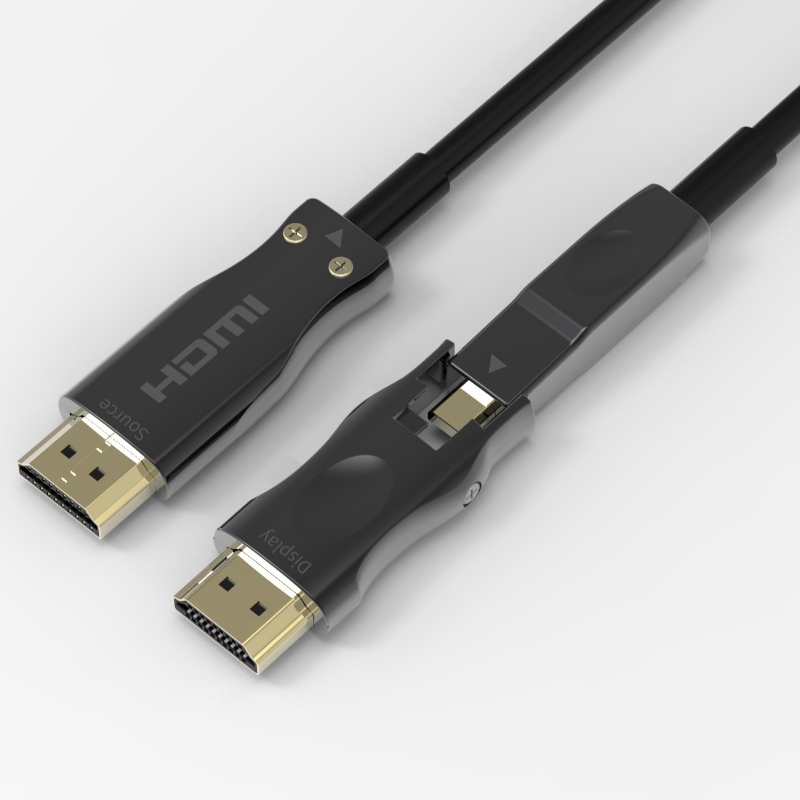 El mejor precio posible HDMI 2.0 a D es desmontar el cable de fibra óptica AOC a 15 metros de largo.