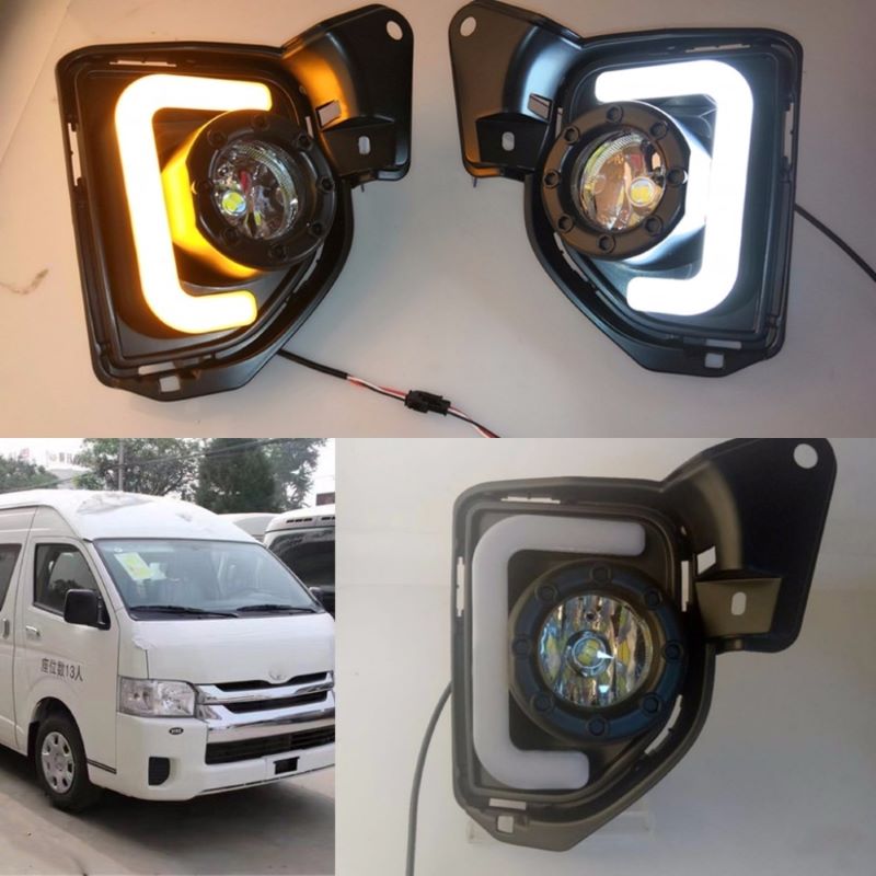 Luces antiniebla Toyota Hiace 2014 - 2016, luces diurnas Toyota Hiace 2014 - 2016