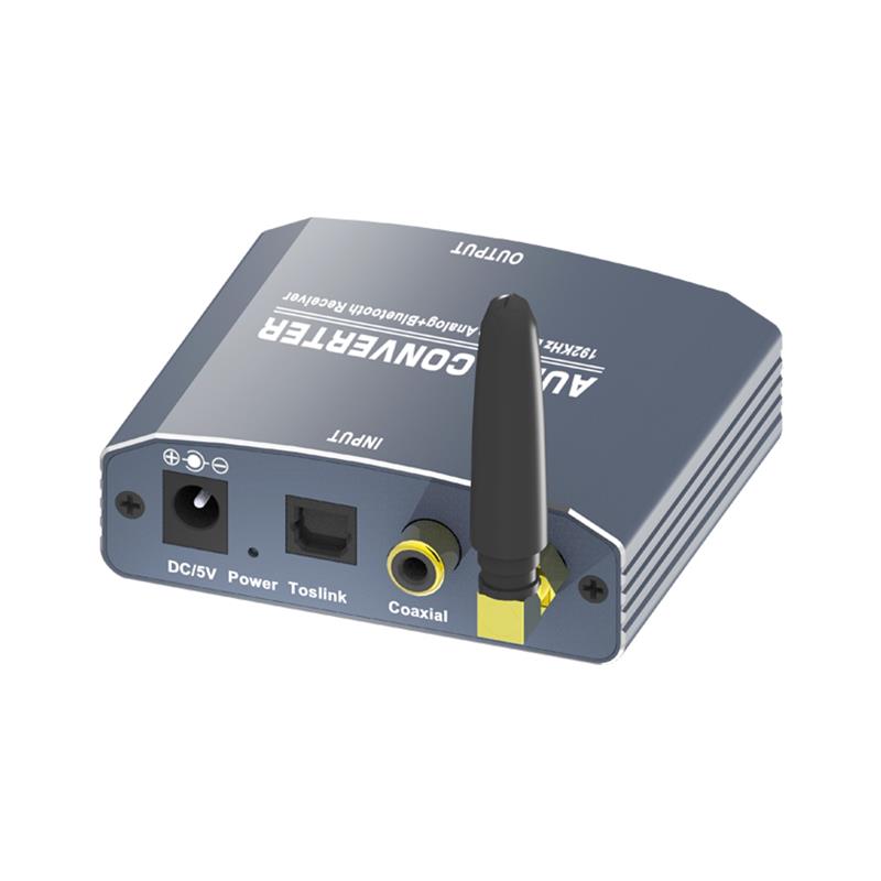 Convertidor de audio digital a analógico con receptor Bluetooth compatible con 192 kHz