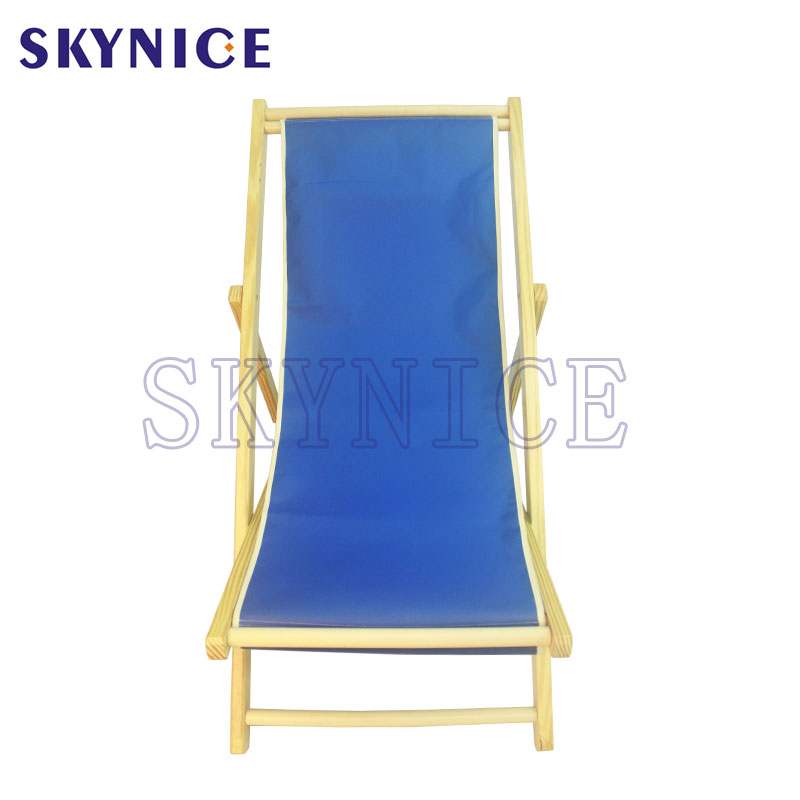 Sillón de playa plegable de madera