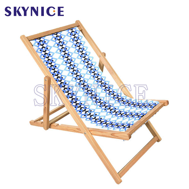Madera plegable al aire libre cubierta de pesca jardín silla de playa