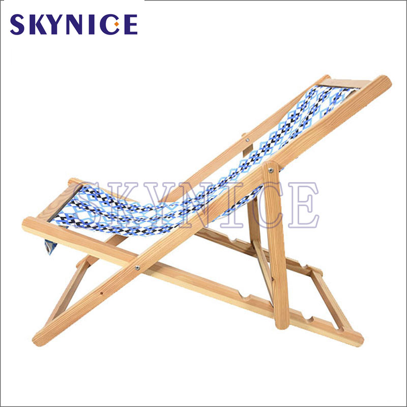 Madera plegable al aire libre cubierta de pesca jardín silla de playa