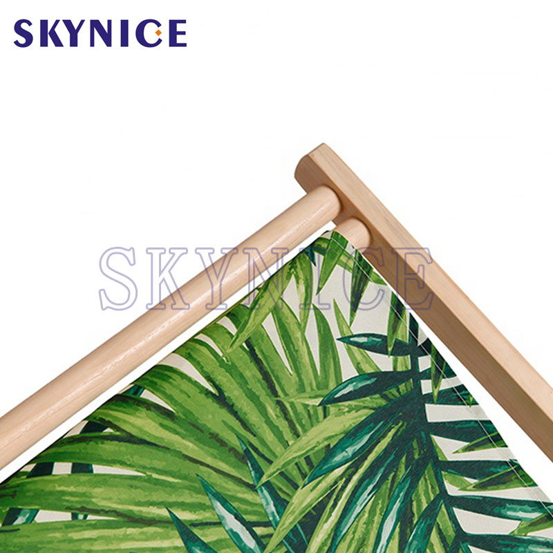 Silla de playa plegable de madera