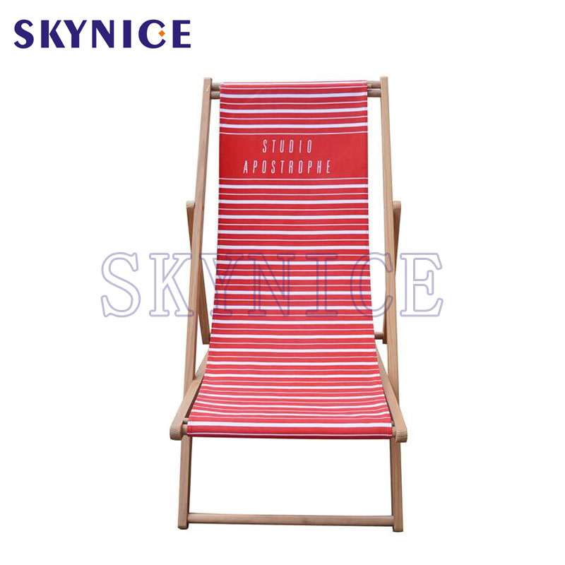 Silla plegable de madera, silla de campamento, silla de playa.