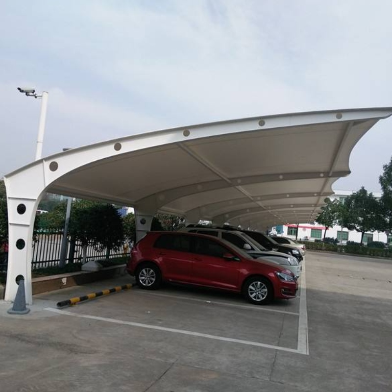 Estructura de acero prefabricada 10 carpa de estructura de sombra de espacio de estacionamiento de automóviles en venta