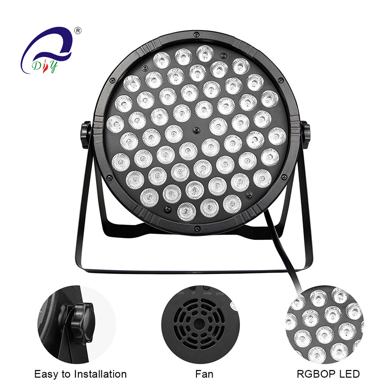 Pl100ii 54 lámparas LED par, cajas de plástico para la boda de DJ