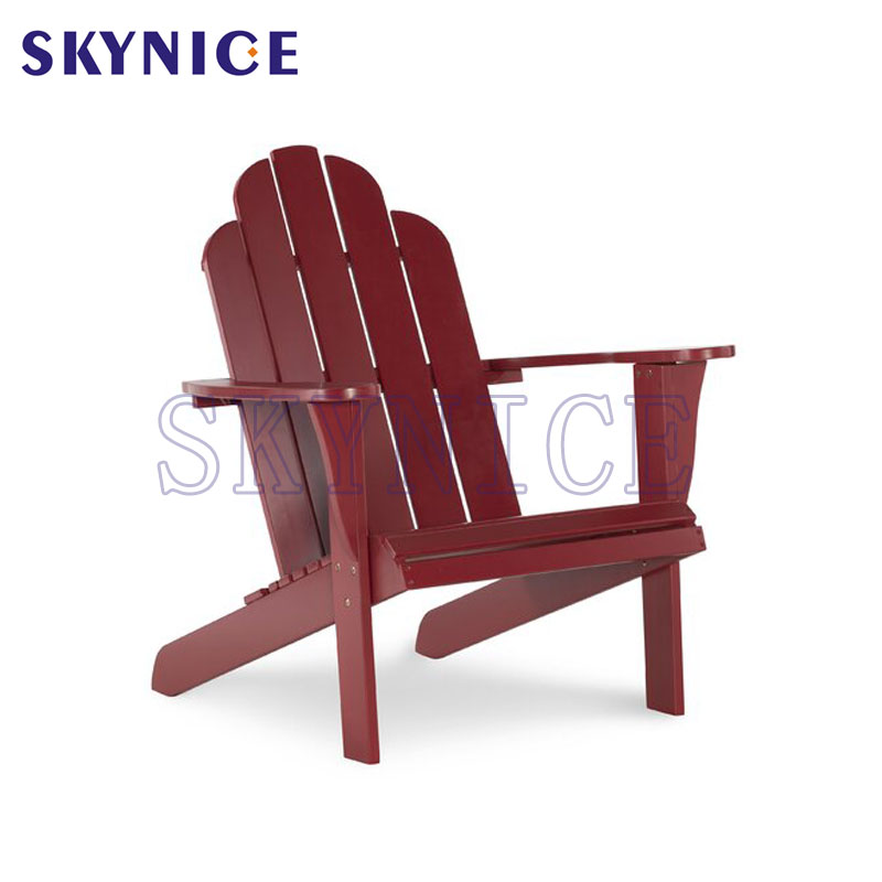 Silla Adirondack de madera para el ocio de jardín