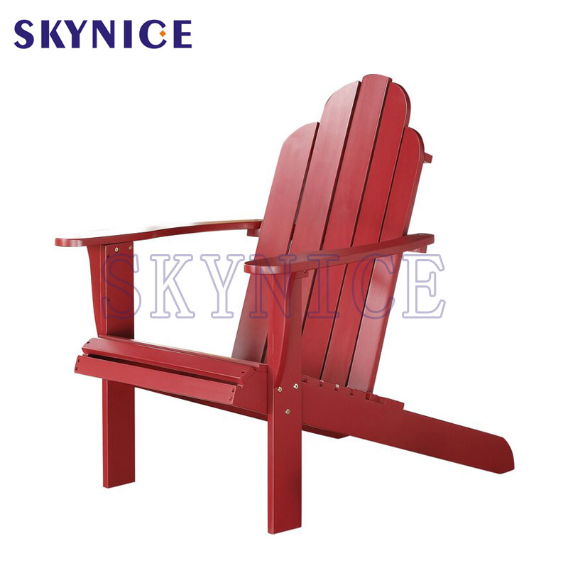 Silla Adirondack de madera para el ocio de jardín
