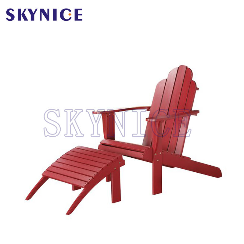 Silla Adirondack de madera para el ocio de jardín