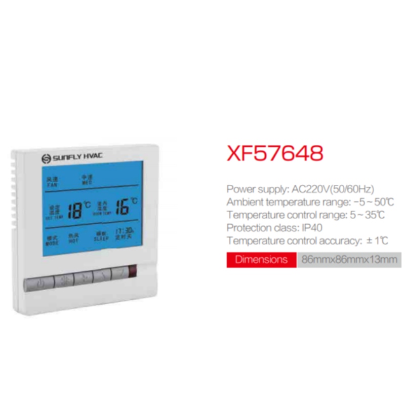 Interruptor regulador xf57648 nuevo vuelo termostato regulador de temperatura digital regulador de temperatura