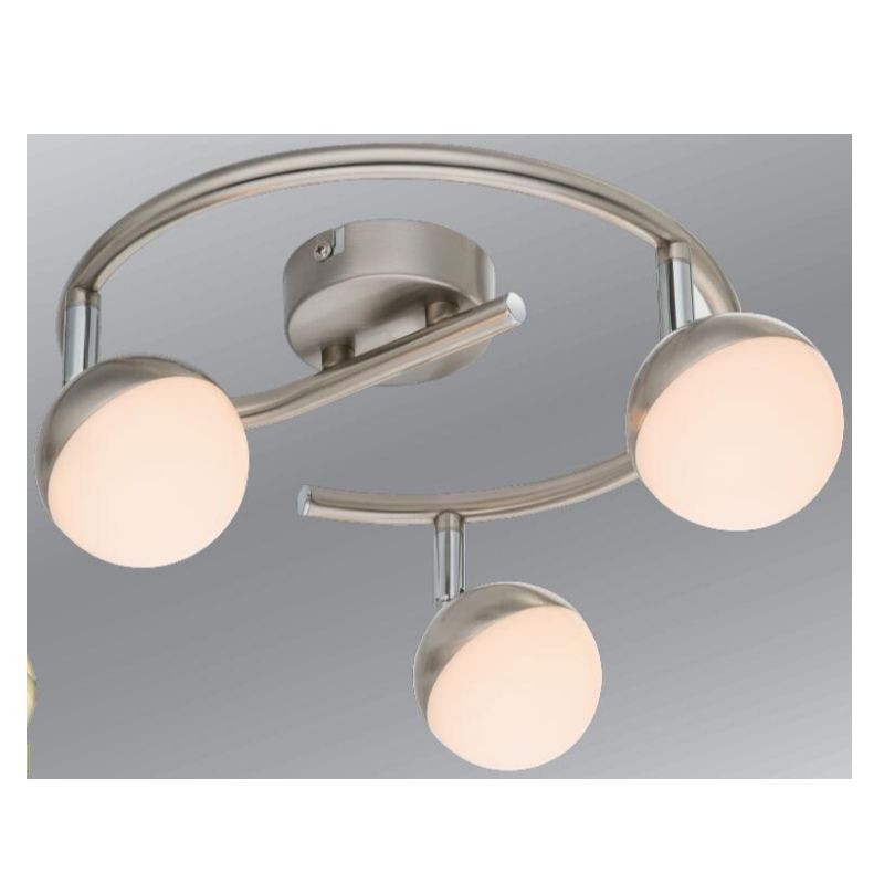 Foco LED de alta tensión spot-3, con pantalla de plástico de media esfera