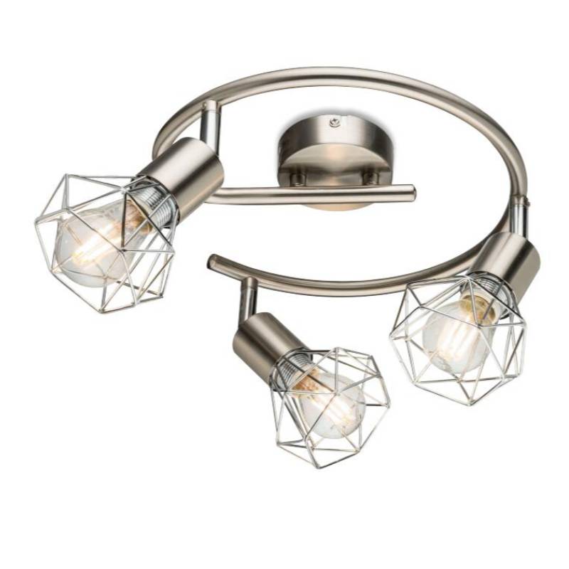 Un reflector con una máscara metálica.