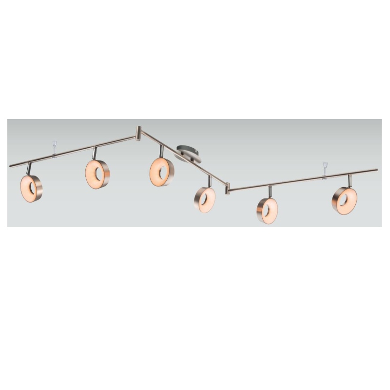 Lámpara LED de alta tensión - 6, cubierta de plástico circular.