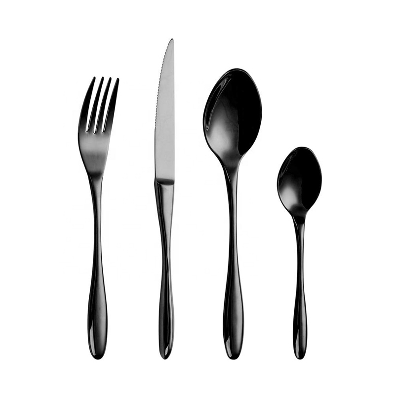 Cuatro cubiertos 18 / 8, acero inoxidable, tenedor, artículos de regalo de lujo