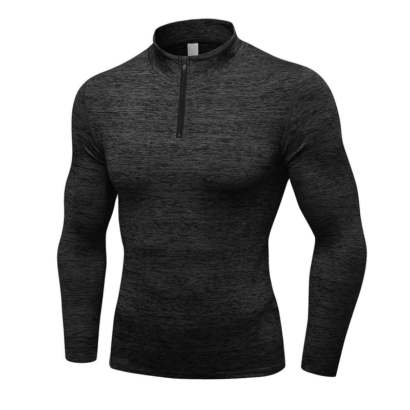 La mejor calidad de la raya de manga larga para hombres Tops de entrenamiento casual Cantidad Poliéster / Spandex OEM Anti China Technics Style